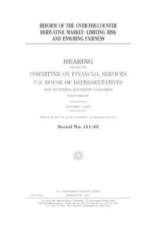 Cover of Reform of the over-the-counter derivative market