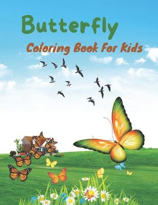 Book cover for Butterfly Coloring Book For Kids