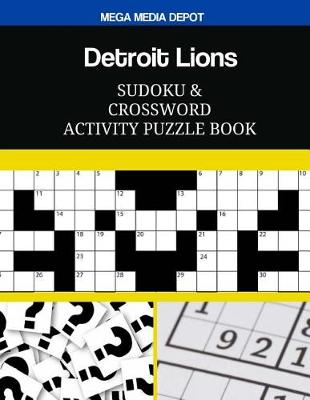 Book cover for Detroit Lions Sudoku and Crossword Activity Puzzle Book