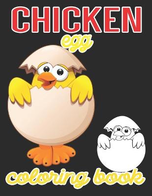 Book cover for Chicken Egg Coloring Book