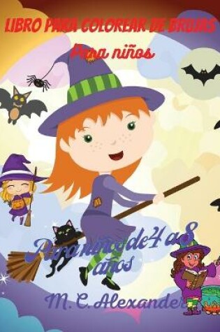 Cover of Libro para colorear de brujas para niños