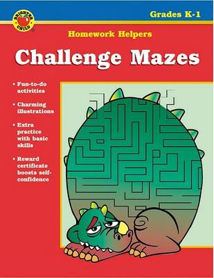Book cover for Challenge Mazes Homework Helper, Grades K-1