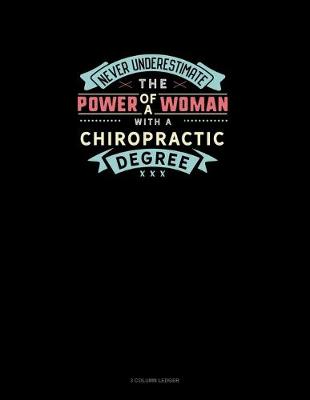 Cover of Never Underestimate The Power Of A Woman With A Chiropractic Degree