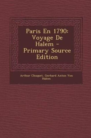 Cover of Paris En 1790