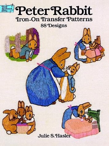 Book cover for Peter Rabbit Iron-on Transfer Patterns