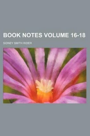 Cover of Book Notes Volume 16-18