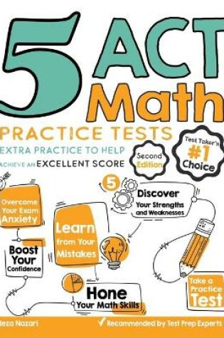 Cover of 5 ACT Math Practice Tests