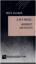 Book cover for G W F Hegel