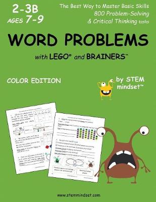 Book cover for Word Problems with Lego and Brainers Grades 2-3b Ages 7-9 Color Edition