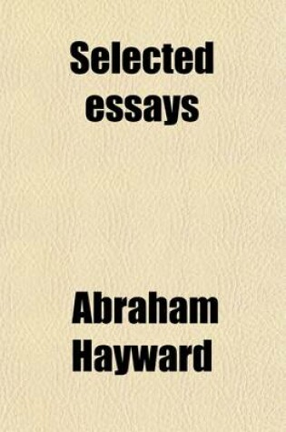 Cover of Selected Essays (Volume 2)