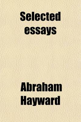 Book cover for Selected Essays (Volume 2)