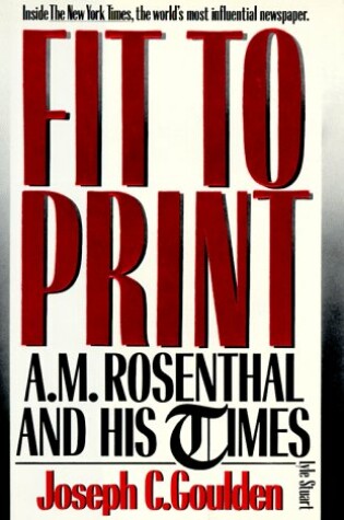 Cover of Fit to Print