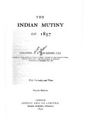 Book cover for History of the Indian Mutiny of 1857-58