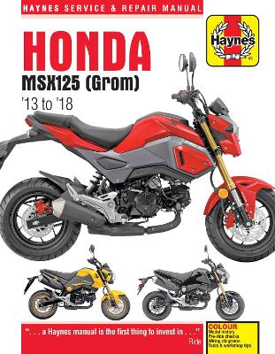 Book cover for Honda MSX125 (Grom) (13-18)