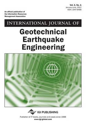 Book cover for International Journal of Geotechnical Earthquake Engineering, Vol 3, ISS 1