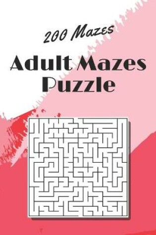 Cover of Adult Mazes Puzzle