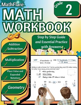 Cover of MathFlare - Math Workbook 2nd Grade