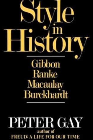 Cover of Style in History