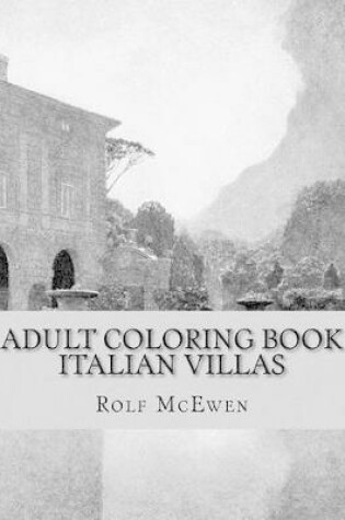 Cover of Adult Coloring Book Italian Villas