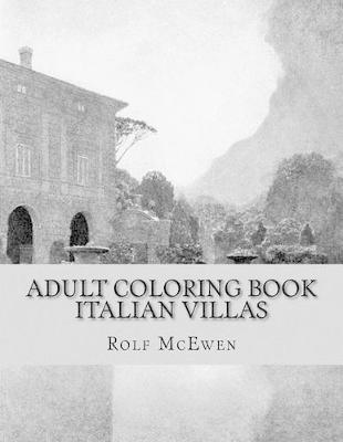 Book cover for Adult Coloring Book Italian Villas