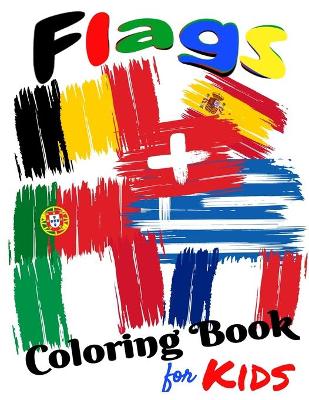 Book cover for Flags Coloring Book For Kids