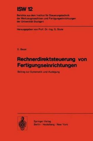 Cover of Rechnerdirektsteuerung von Fertigungseinrichtungen