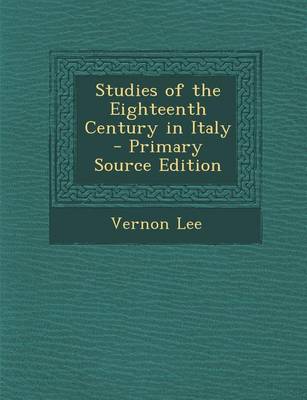 Book cover for Studies of the Eighteenth Century in Italy