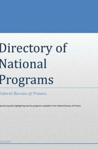 Cover of Directory of National Programs