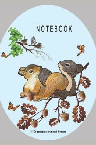 Cover of Notebook 110 Pages Ruled lines