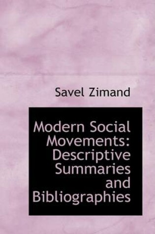 Cover of Modern Social Movements