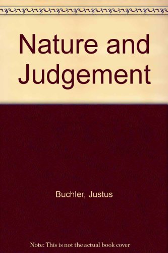 Book cover for Nature and Judgement