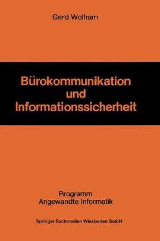 Cover of Bürokommunikation und Informationssicherheit