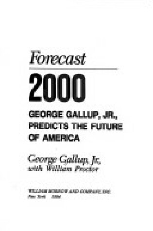 Cover of Forecast 2000