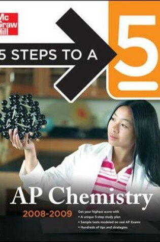 Cover of 5 Steps to a 5 AP Chemistry, 2008-2009 Edition