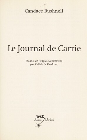 Book cover for Le Journal de Carrie