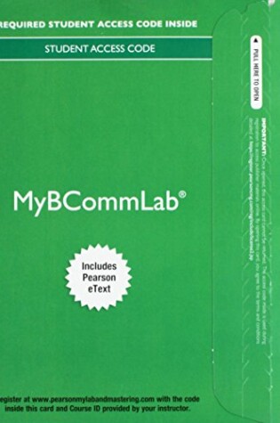 Cover of MyBcommLab with Pearson eText--Component Access Card (1 semester) (2017)