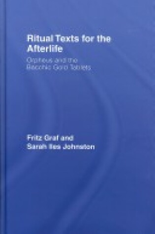 Cover of Greek Rituals of the Afterlife