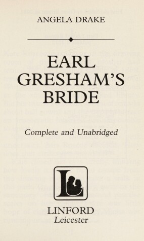 Book cover for Earl Gresham's Bride