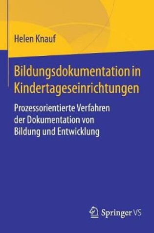 Cover of Bildungsdokumentation in Kindertageseinrichtungen