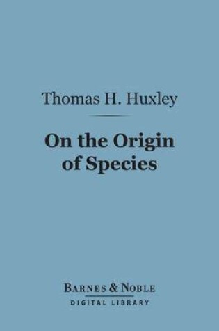 Cover of On the Origin of Species (Barnes & Noble Digital Library)