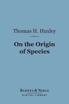 Book cover for On the Origin of Species (Barnes & Noble Digital Library)