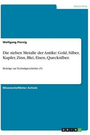 Cover of Die sieben Metalle der Antike
