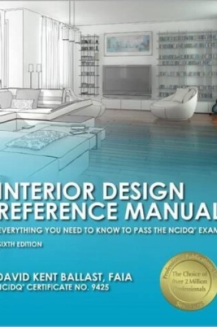 Cover of Ppi Interior Design Reference Manual, 6th Edition - A Complete Ncdiq Reference Manual