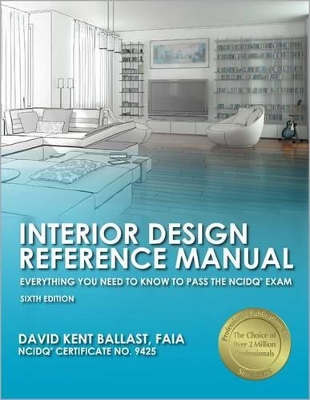 Book cover for Ppi Interior Design Reference Manual, 6th Edition - A Complete Ncdiq Reference Manual