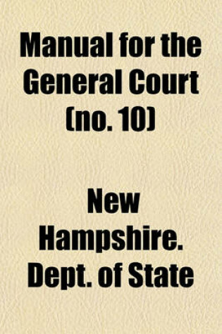 Cover of Manual for the General Court (No. 10)