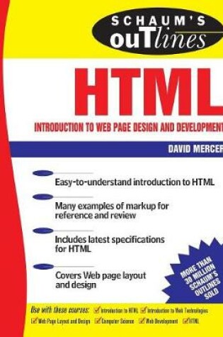 Cover of Schaum's Outline of HTML