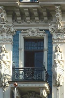 Book cover for Detail of Art Nouveau Building with Balcony in Riga Latvia Journal