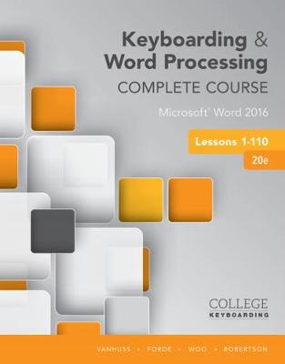 Book cover for Keyboarding and Word Processing Complete Course Lessons 1-110