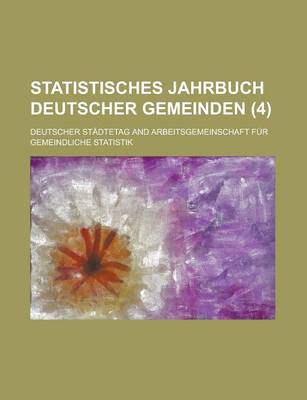 Book cover for Statistisches Jahrbuch Deutscher Gemeinden (4 )