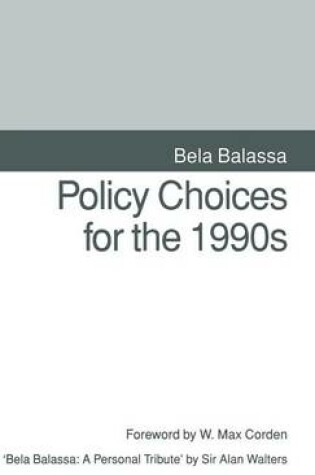 Cover of Policy Choices for the 1990s